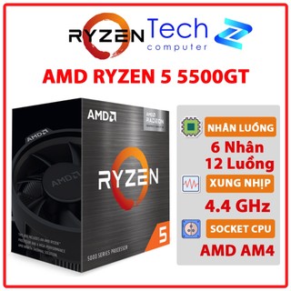 CPU AMD Ryzen 5 5500GT (6 Core/12 Threads – 3.6GHz Boost 4.4GHz – AM4)